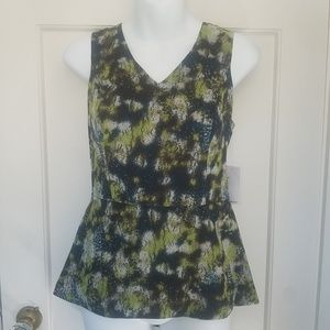 NWT Kensie fully lined Peplum  Style Blouse